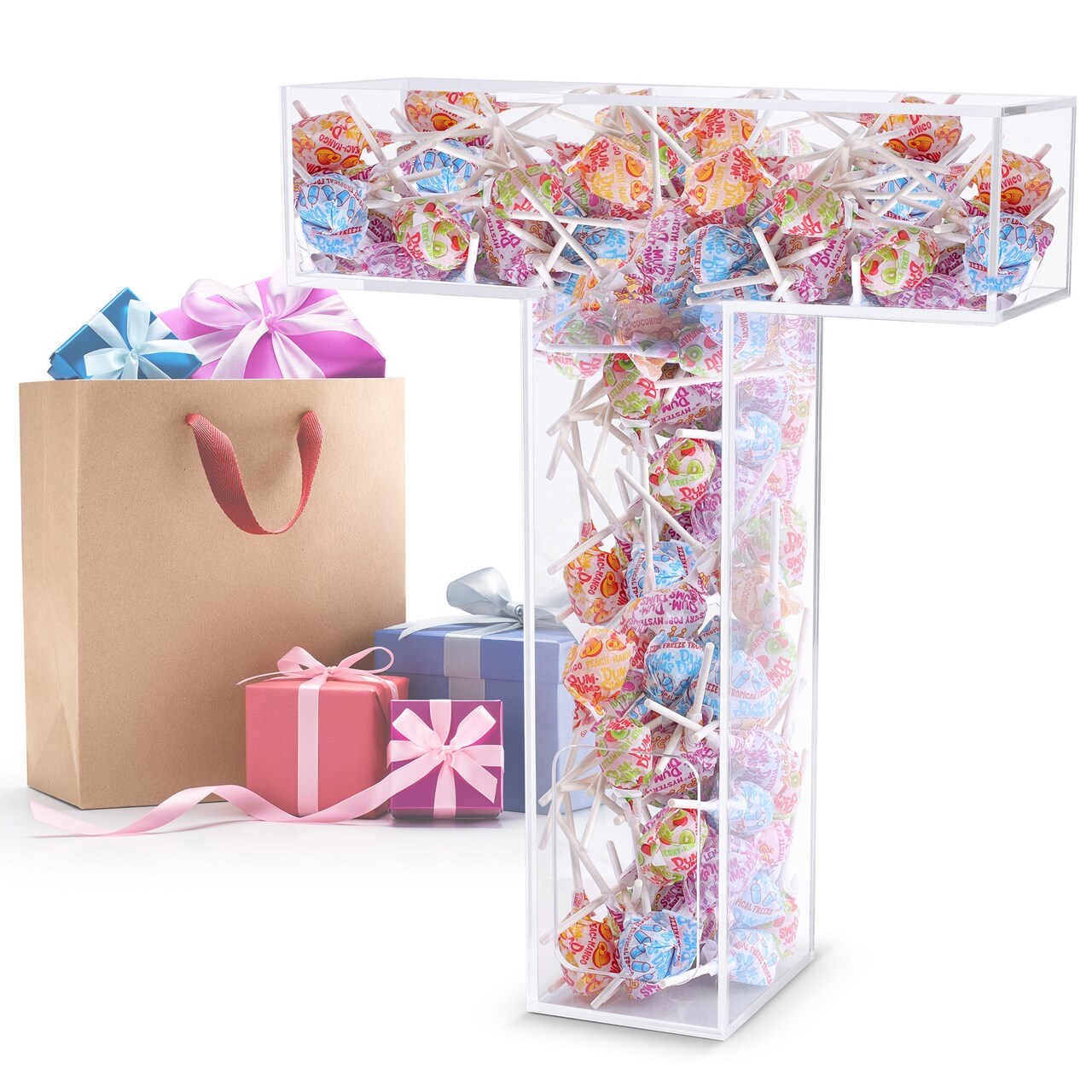 7Penn Acrylic Boxes Letter Shaped Candy Decor for Wedding Dessert Decoration